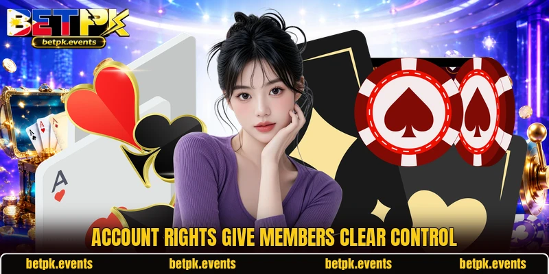Account rights give members clear control