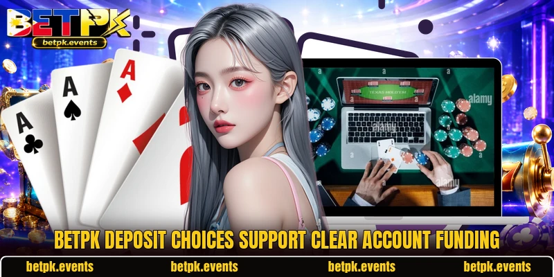 BETPK deposit choices support clear account funding