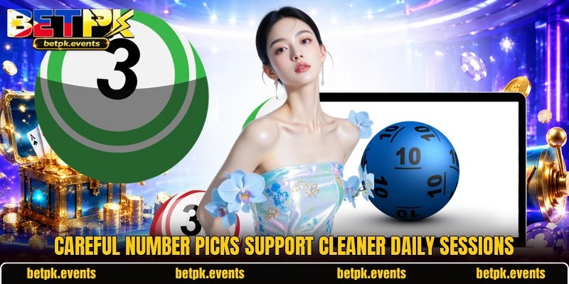 Careful number picks support cleaner daily sessions