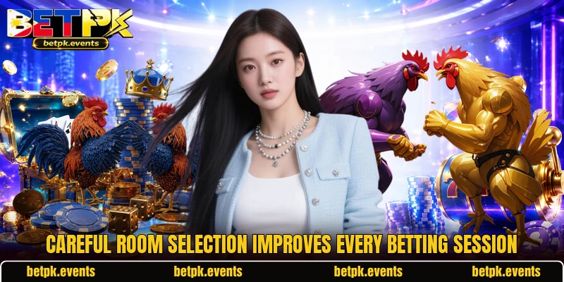 Careful room selection improves every betting session