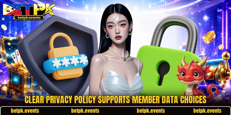 Clear privacy policy supports member data choices