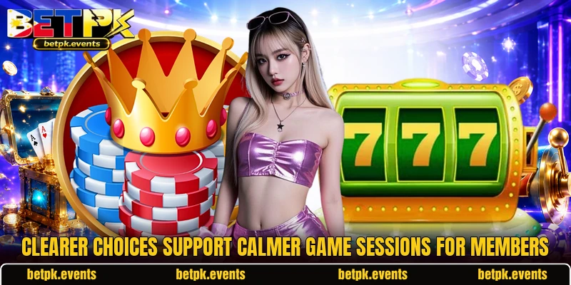 Clearer choices support calmer game sessions for members