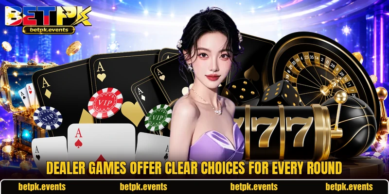 Dealer games offer clear choices for every round