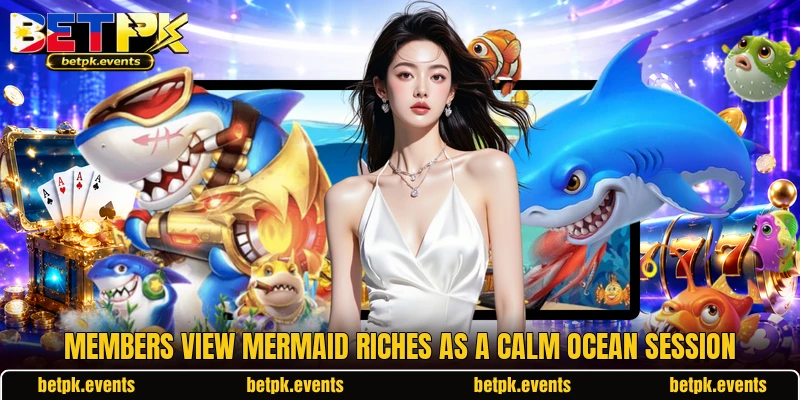 Members view Mermaid Riches as a calm ocean session