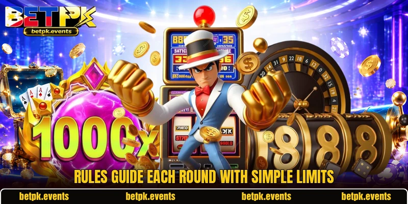 Rules guide each round with simple limits Rules guide each round with simple limits