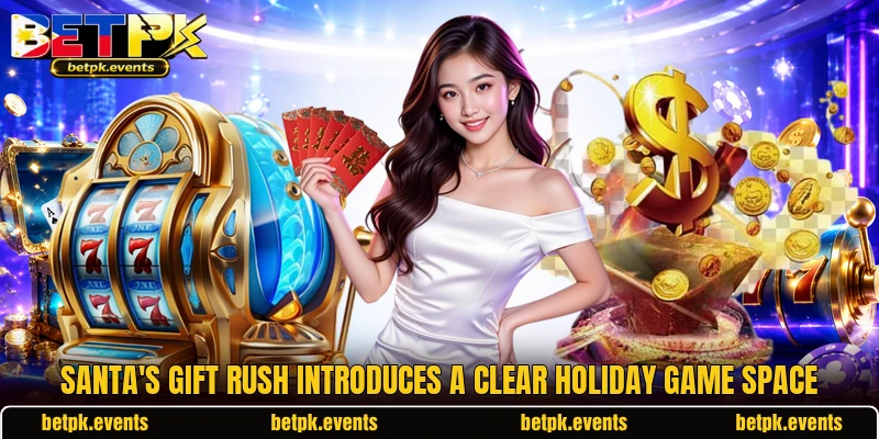 Santa's Gift Rush introduces a clear holiday game space