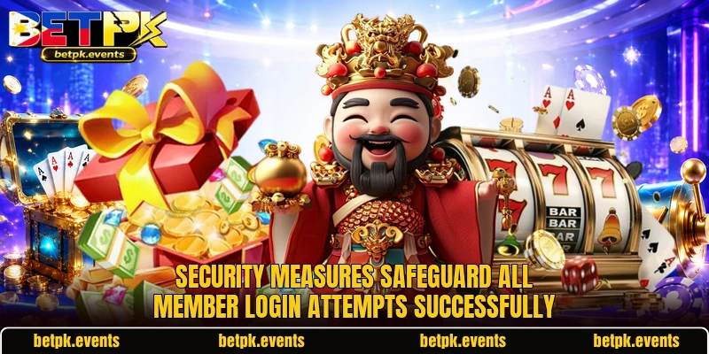 Security measures safeguard all member login attempts successfully