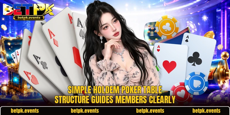 Simple holdem poker table structure guides members clearly Simple holdem poker table structure guides members clearly