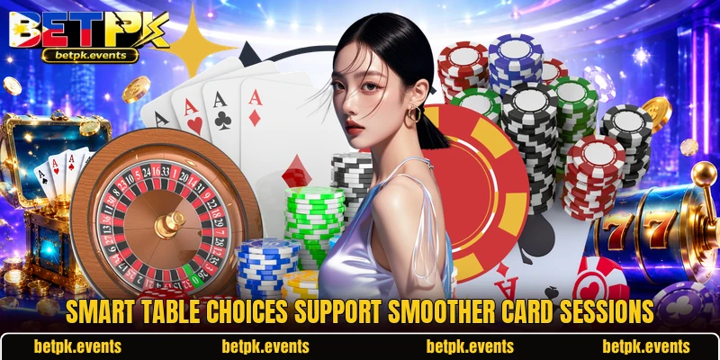 Smart table choices support smoother card sessions