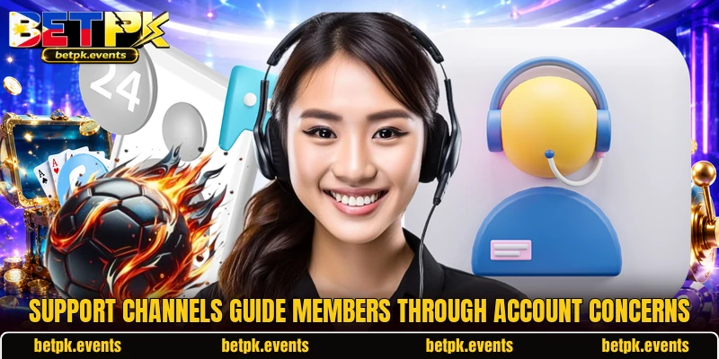 Support channels guide members through account concerns