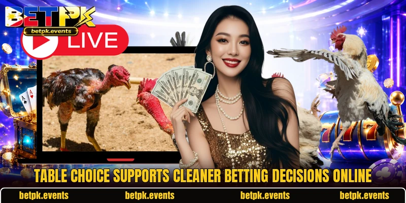 Table choice supports cleaner betting decisions online Table choice supports cleaner betting decisions online