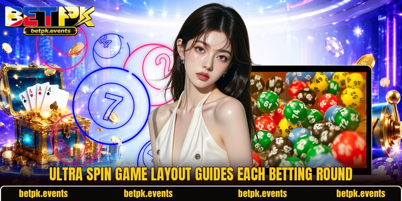 Ultra Spin Game layout guides each betting round